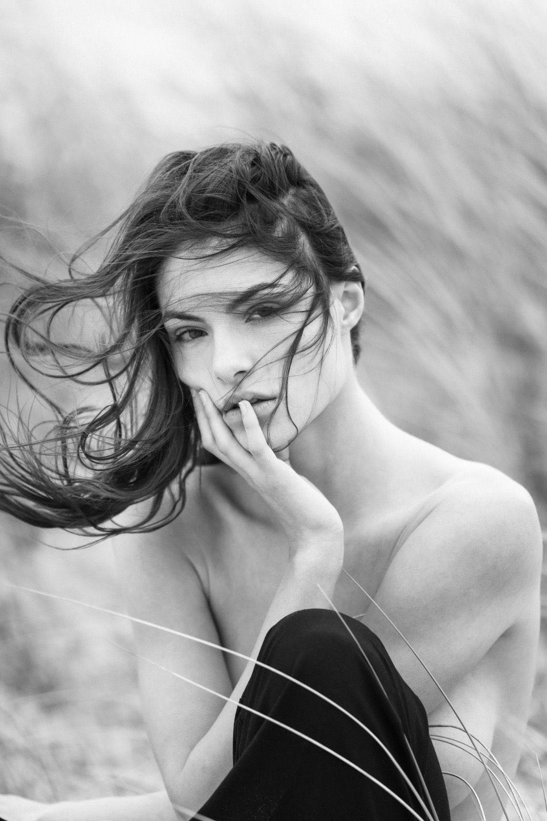 Lila in a beautiful beach photoshoot.